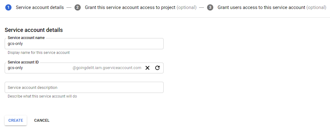 Google ADC with short-lived credential