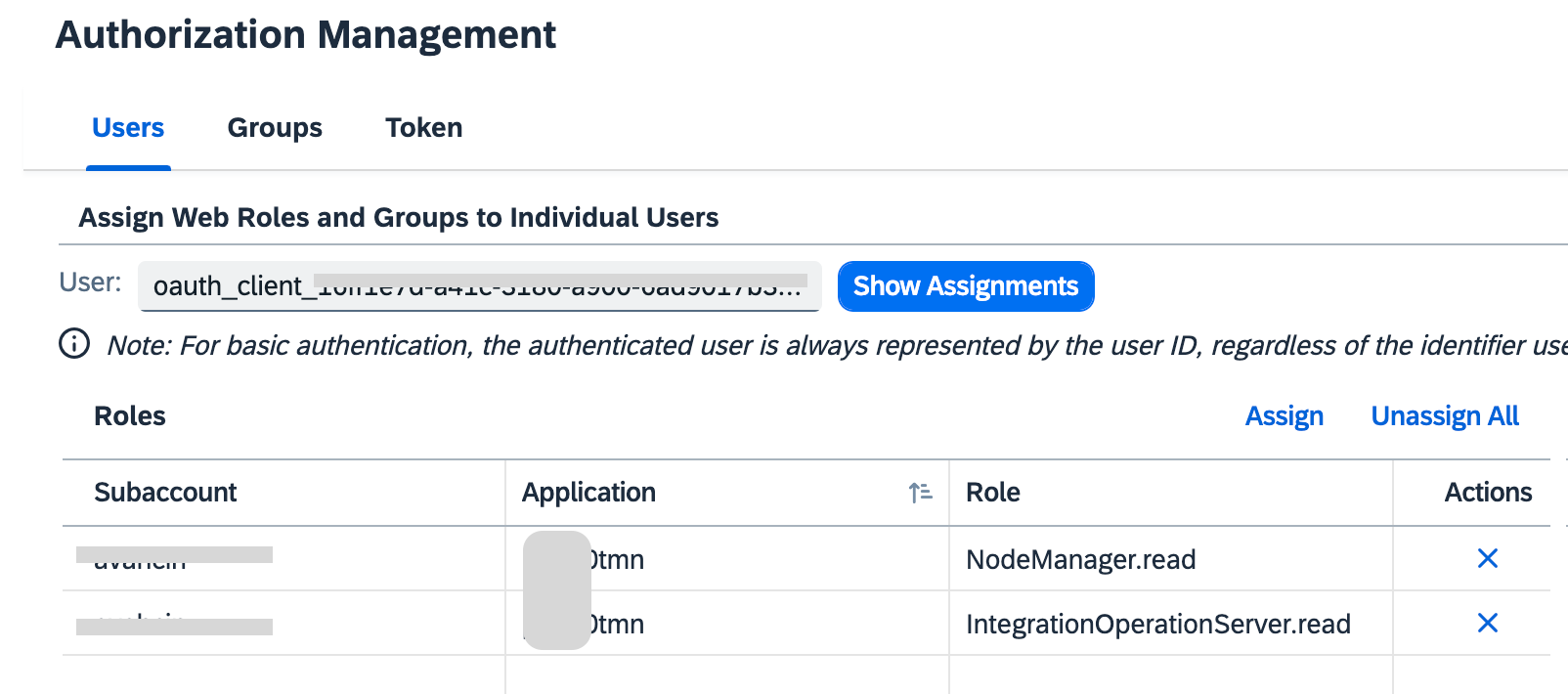 Authorize API client to access Cloud Integration API